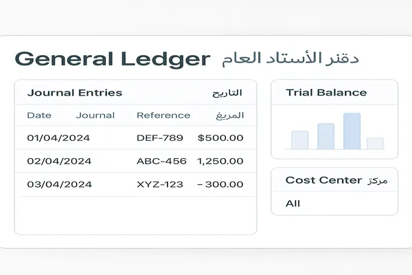 تقارير مالية وقيود يومية ضمن نظام الحسابات العامة